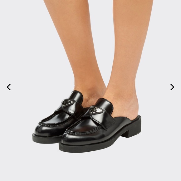 Prada blushed leather mules - Picture 2 of 10